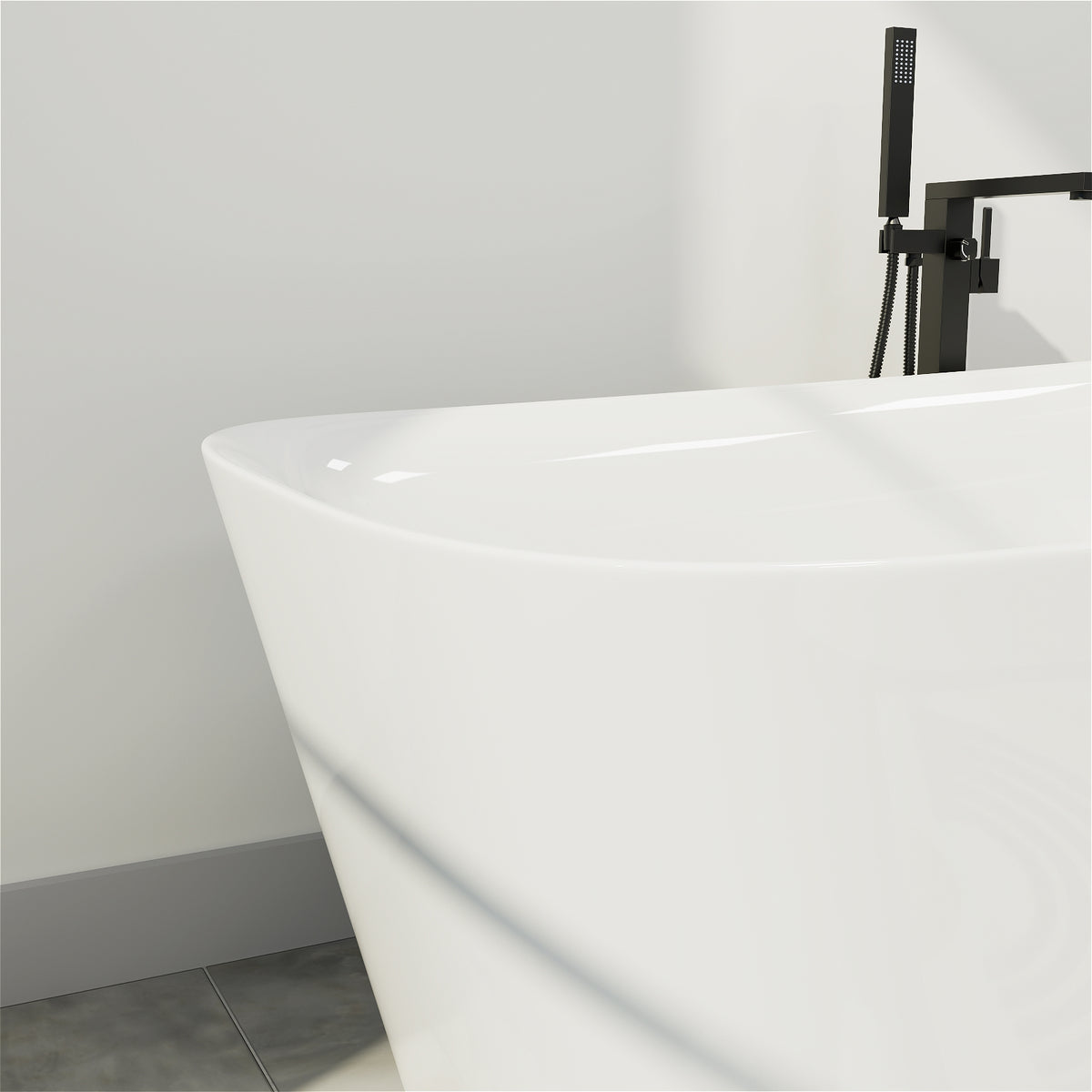 59 Inch Freestanding Slipper Tub by Mokleba