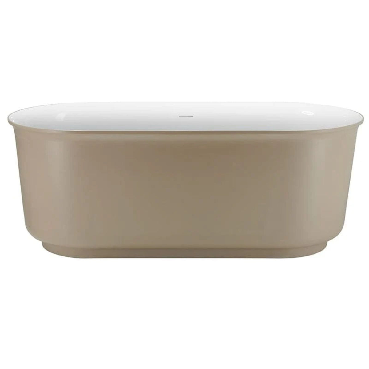 59" Artificial Stone Freestanding Tub in Oval