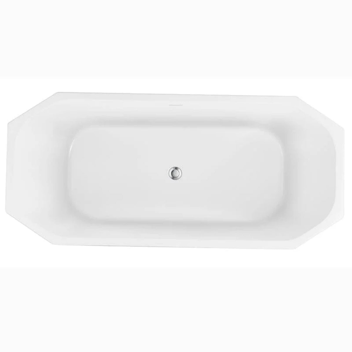 Mokleba Acrylic Soaking Bathtub 63 Inch