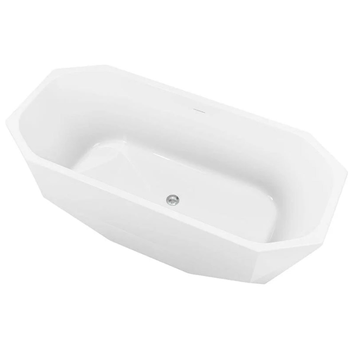 Mokleba Acrylic Soaking Bathtub 67 Inch